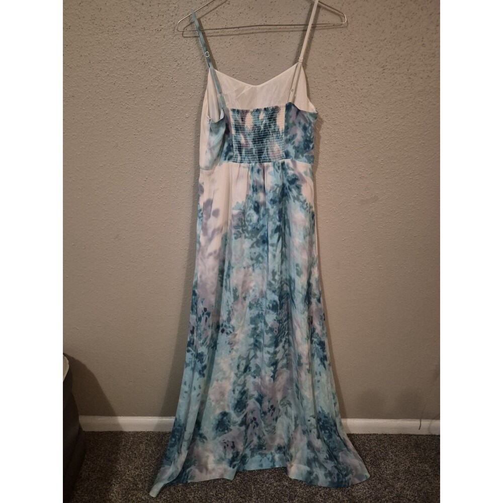 Moulinette Soeurs Anthropologie Wave Wash Silk Maxi Dress 4 Fairy Isle Romantic - Picture 3 of 9